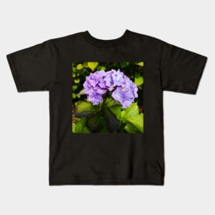 Lilac purple hydrangea Kids T-Shirt